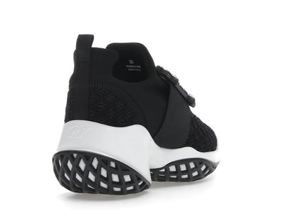Roger Vivier Viv' Run Fabric Black White Crystal Buckle (Women's)