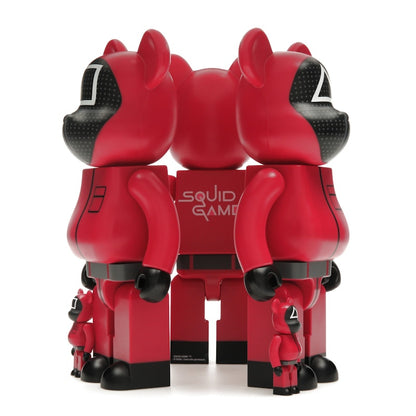 Bearbrick x Squid Game Guard (Circle/Triangle/Square) 100% & 400% Set of 3