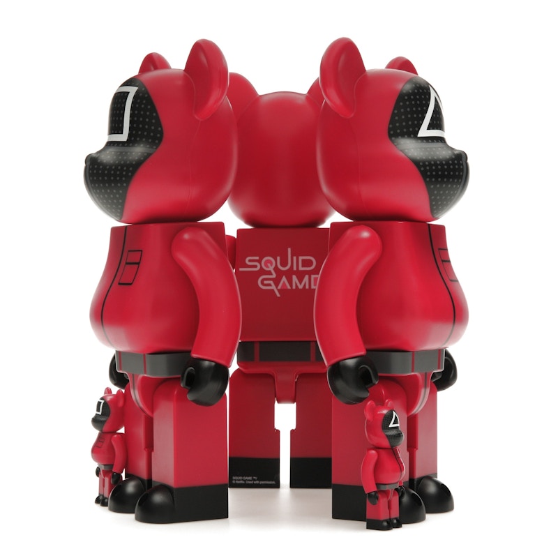 Bearbrick x Squid Game Guard (Circle/Triangle/Square) 100% & 400% Set of 3