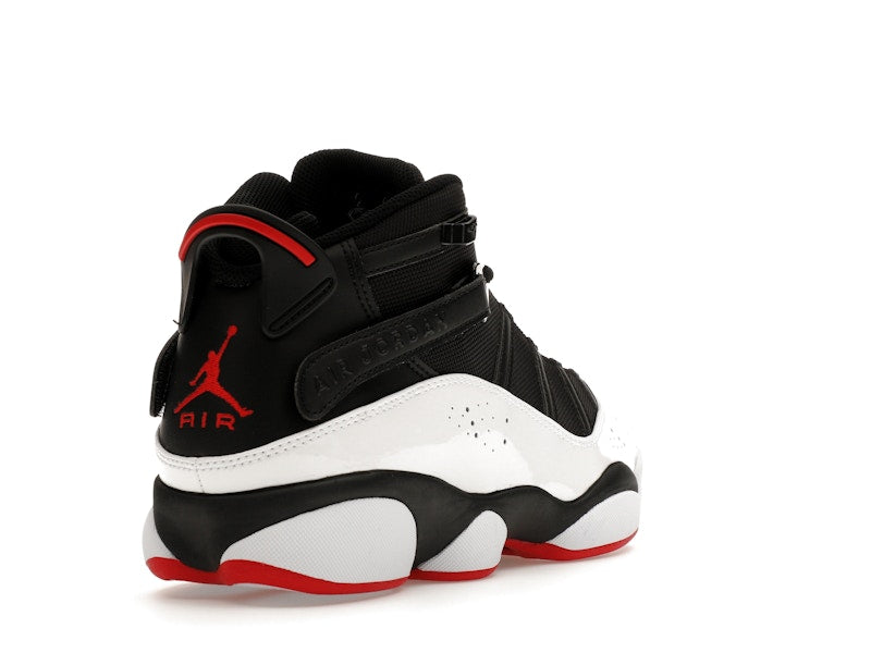 Jordan 6 Rings Black White Varsity Red