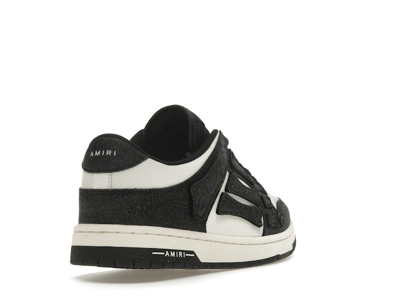 AMIRI Skel Top Low Shimmer Black White