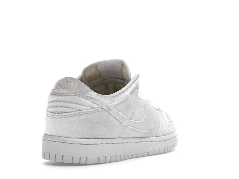 Nike Dunk Low Dover Street Market Triple White Velvet