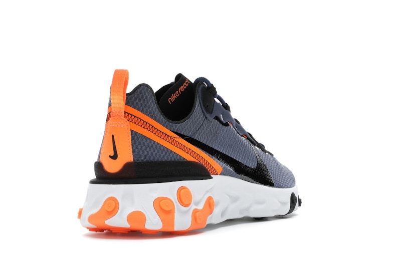 Nike React Element 55 SE Midnight Navy Total Orange