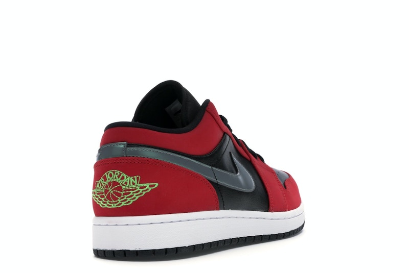 Jordan 1 Low Black Green Pulse Gym Red