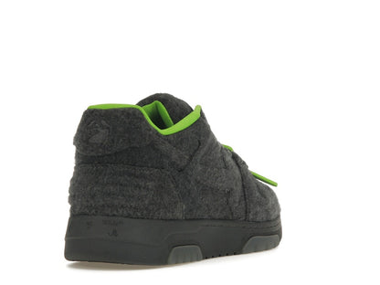 OFF-WHITE Out Of Office "OOO" Low Tops Grey Green Wool