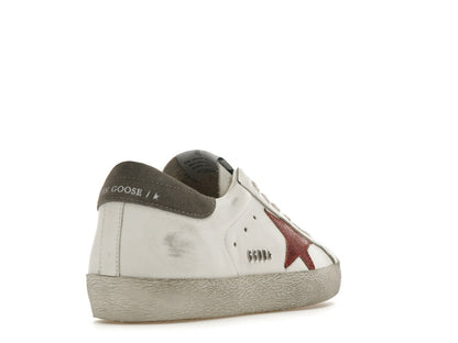 Golden Goose Super-Star White Red Grey