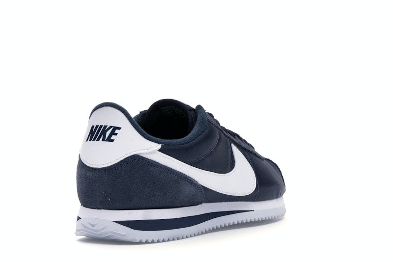Nike Cortez Basic Nylon Obsidian White-Metallic Silver