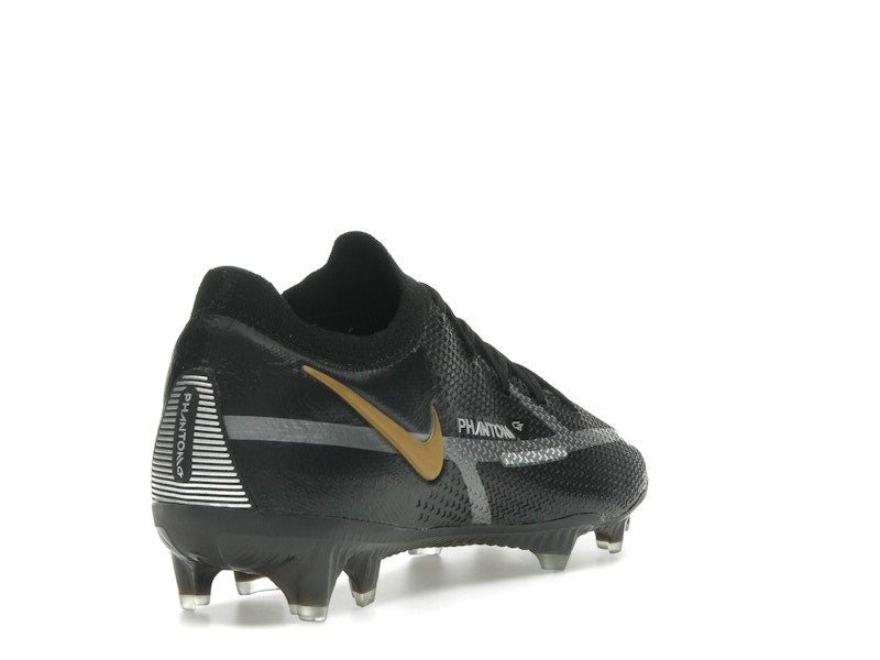 Nike Phantom GT2 Elite FG Black Metallic Dark Grey Metallic Gold