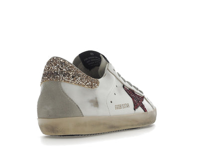 Golden Goose Super-Star White Red Glitter (Women's)