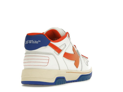 OFF-WHITE Out Of Office OOO Low Tops White Orange Blue Contrast Stitching