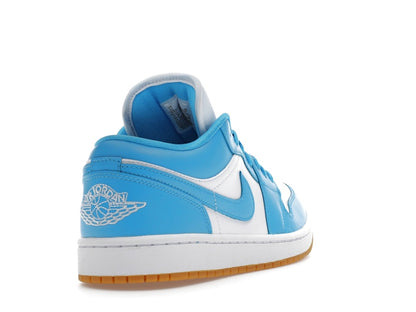 Jordan 1 Low White Gum Light Brown Dark Powder Blue (Women's)