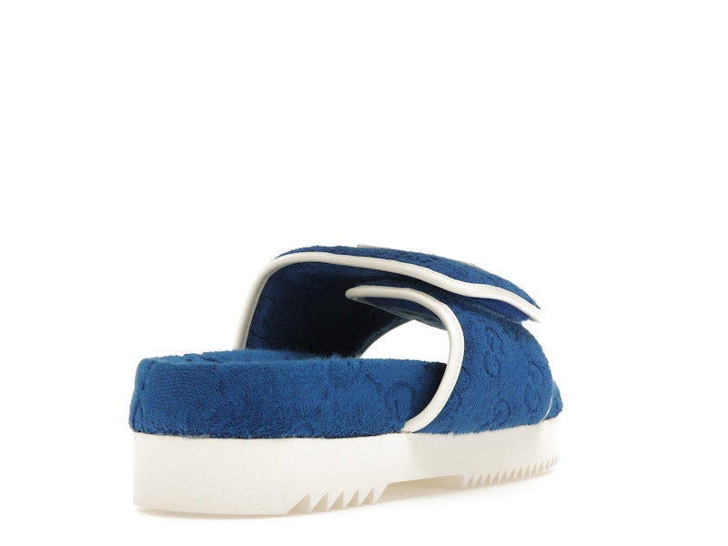 adidas x Gucci GG Platform Sandal Blue