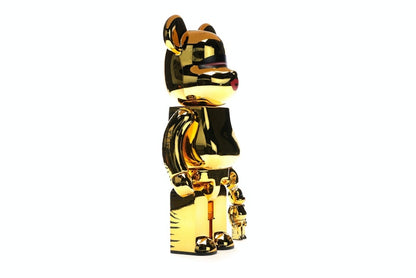 Bearbrick x Tyga x Hajime Sorayama 100% & 400% Set Gold
