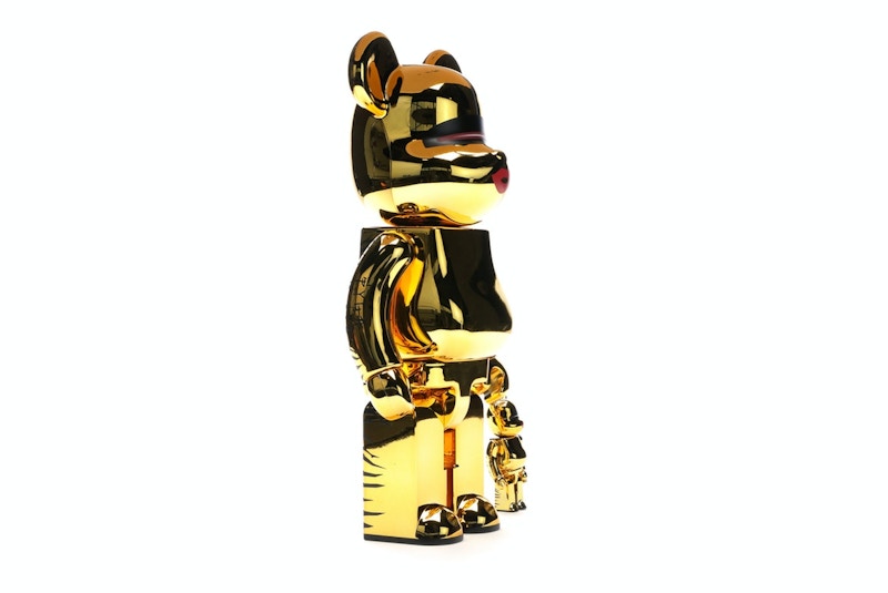 Bearbrick x Tyga x Hajime Sorayama 100% & 400% Set Gold