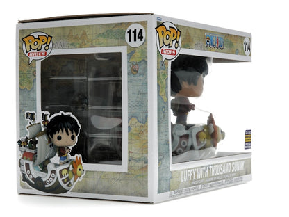 Funko Pop! Rides One Piece Luffy with Thousand Sunny 2022 Winter Convention Exclusive Figure #114