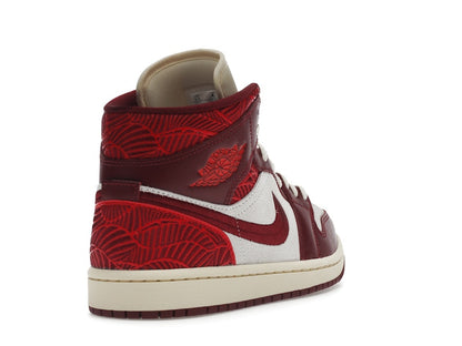 Jordan 1 Mid SE Tiki Leaf Team Red (Women's)
