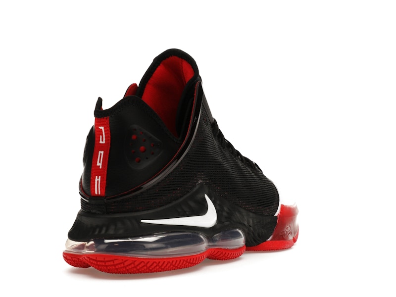 Nike LeBron 19 Low Black White University Red
