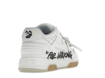 OFF-WHITE Out Of Office OOO Low Tops For Walking White Black