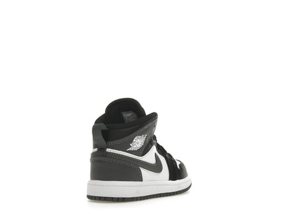 Jordan 1 Mid Black White Iron Grey (PS)