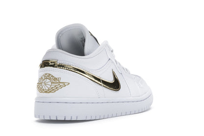 Jordan 1 Low White Metallic Gold (Women's)
