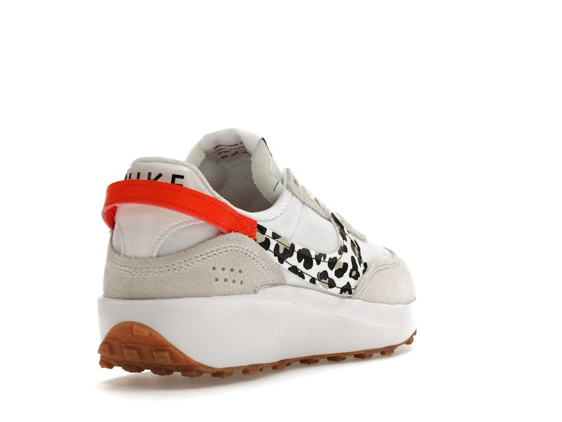 Nike Waffle Debut White Team Orange Leopard (Women's)