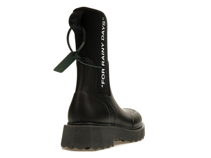 OFF-WHITE For Rainy Days Rain Boot Black (Women's)