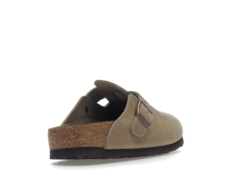 Birkenstock Boston Soft Footbed Oiled Leather Tobacco Brown