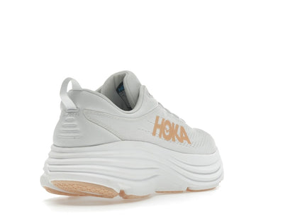 Hoka One One Bondi 8 White Cantaloupe (Women's)