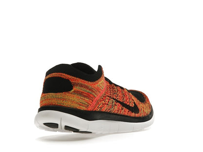 Nike Free Flyknit 4.0 Black Volt Bright Crimson