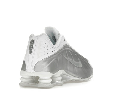 Nike Shox R4 White Bright Crimson Metallic Silver