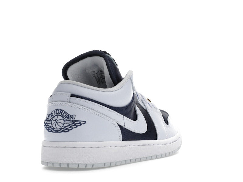 Jordan 1 Low SE Football Grey White Gym Red Midnight Navy (Women's)