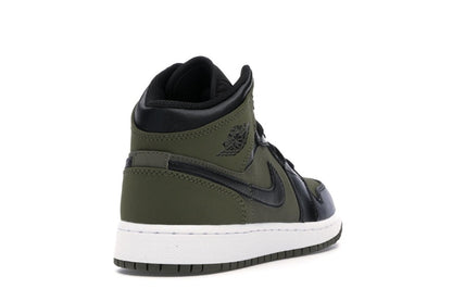 Jordan 1 Mid Olive Canvas Black (GS)
