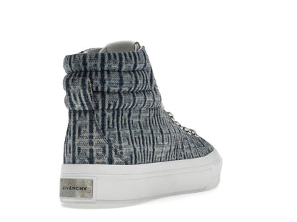 Givenchy City High Top In 4G Denim Blue White