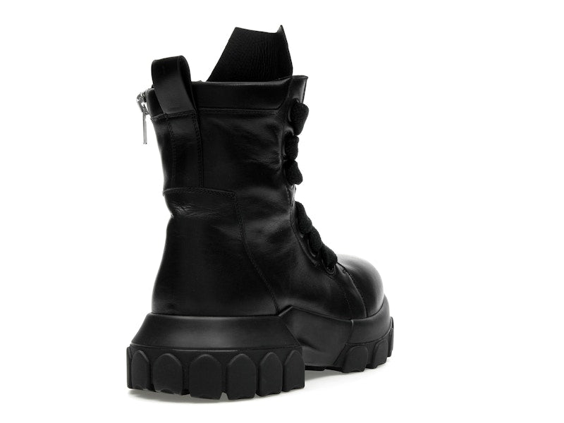 Rick Owens Lido Jumbo Laced Bozo Tractor Black