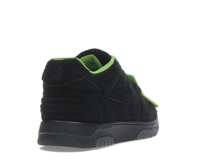 OFF-WHITE Out Of Office "OOO" Low Tops Black Green Wool