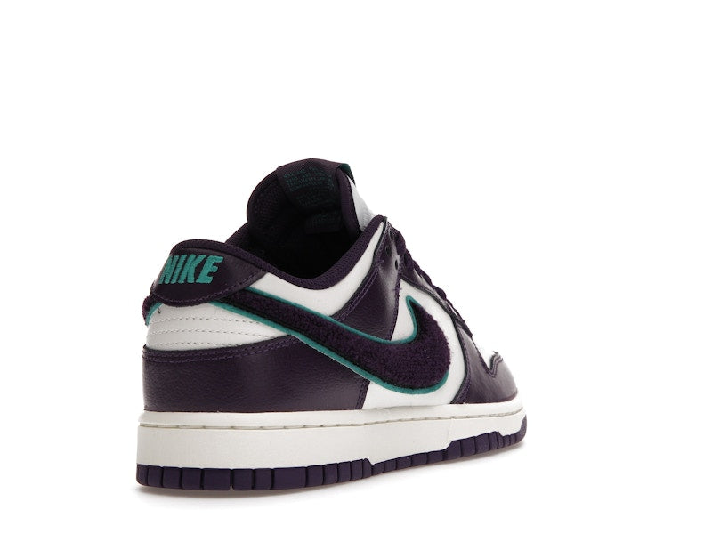Nike Dunk Low Chenille Swoosh Sail Grand Purple