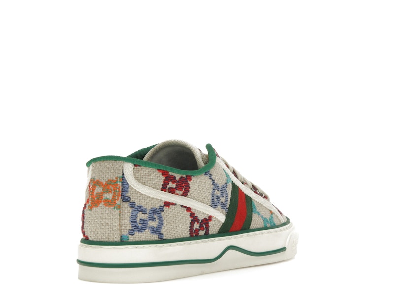 Gucci Tennis 1977 GG Logo White Multi