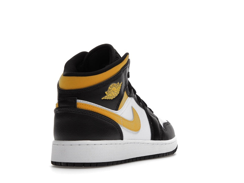 Jordan 1 Mid White Pollen Black (GS)