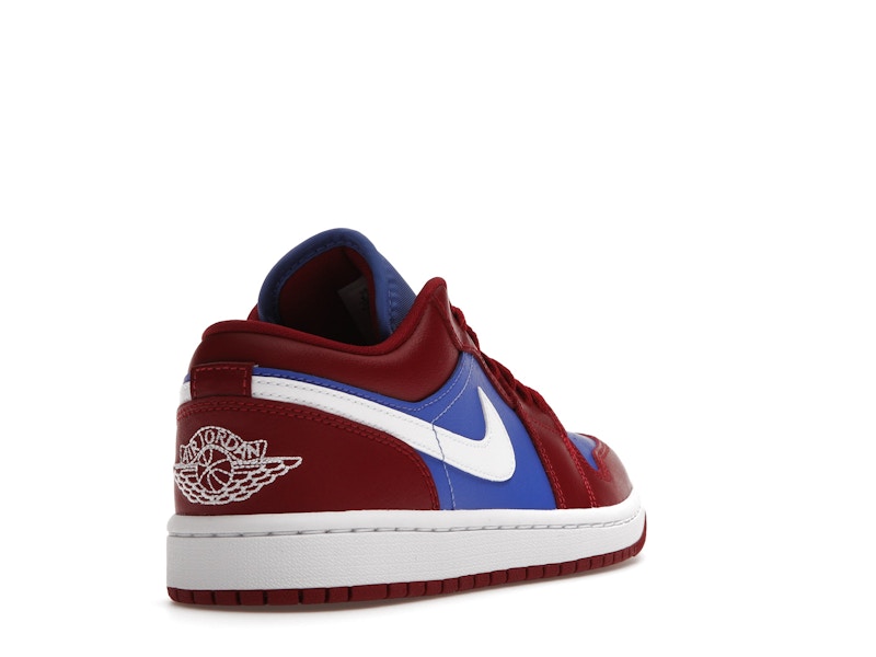 Jordan 1 Low Pomegranate Medium Blue (Women's)