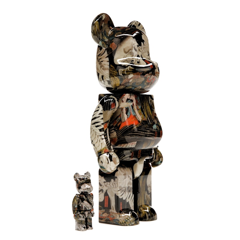 Bearbrick Utagawa Kuniyoshi (The Haunted Old Palace at Soma) 100% & 400% Set