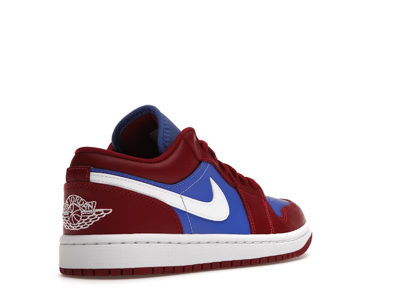 Jordan 1 Low Pomegranate Medium Blue (Women's)