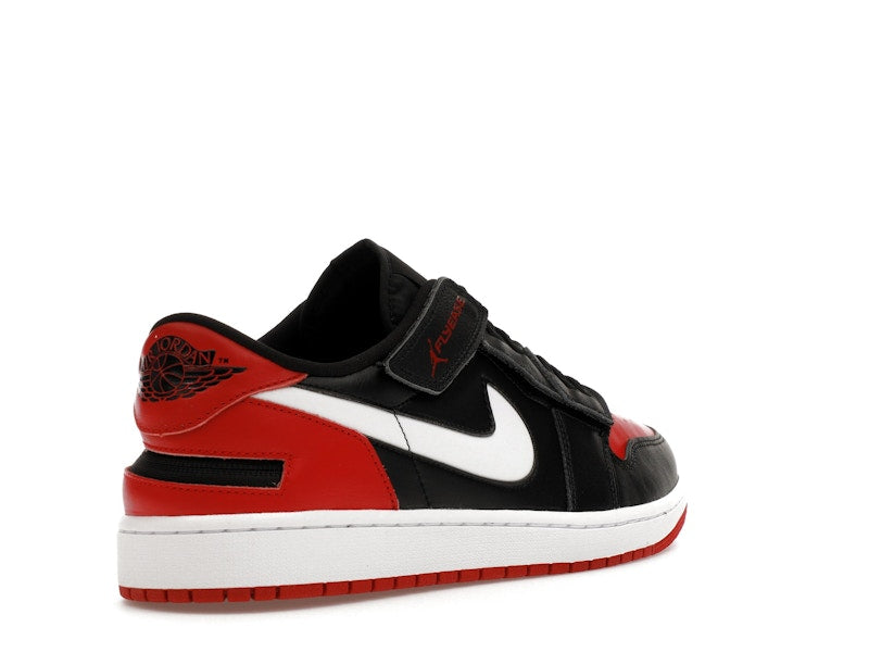Jordan 1 Low FlyEase Black White Gym Red