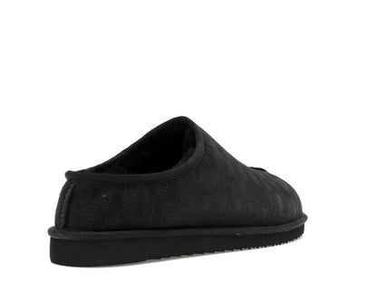 Kith Kithmas Monogram Shearling Slippers Black