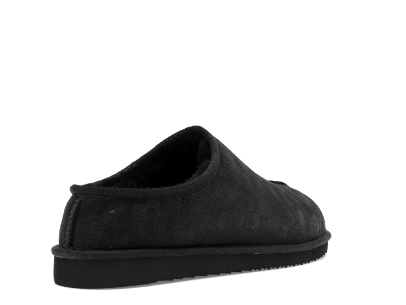 Kith Kithmas Monogram Shearling Slippers Black