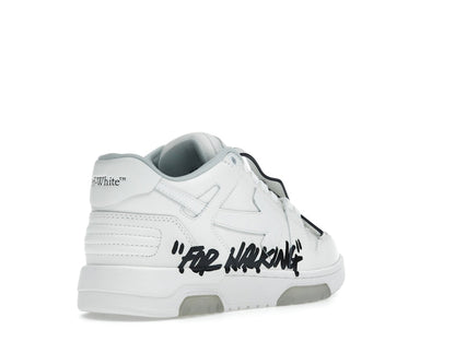 OFF-WHITE Out Of Office OOO Low Tops For Walking White Black (Women's)