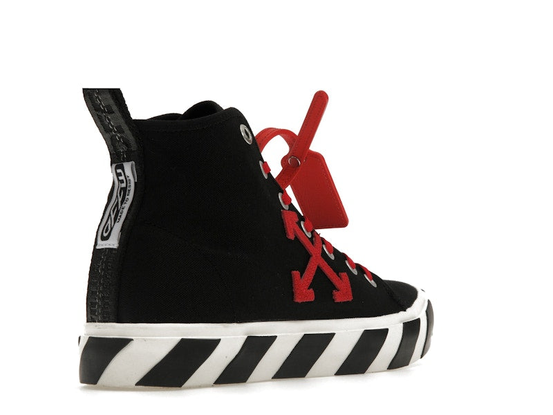 OFF-WHITE Vulcanized Hi Black Red Canvas