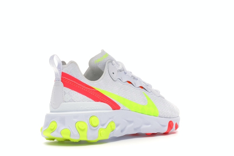 Nike React Element 55 White Crimson Volt