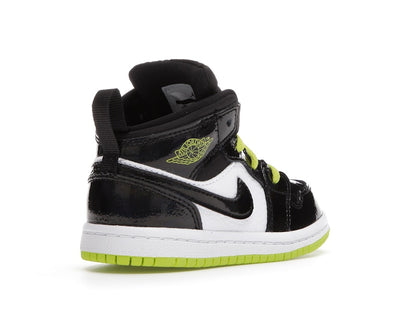 Jordan 1 Mid Black Cyber Mystic Green (TD)