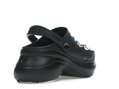 Balenciaga x Crocs Mule Black Multicolor Jibbitz (Women's)