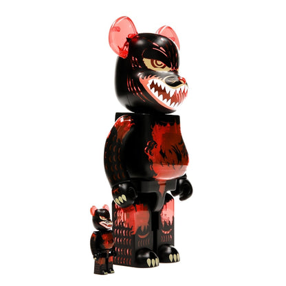 Bearbrick Godzilla VS Destoroyah version Godzilla (Meltdown) 100% & 400% Set Clear Orange Ver.